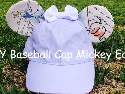 DIY Baseball Cap Mickey Ears
