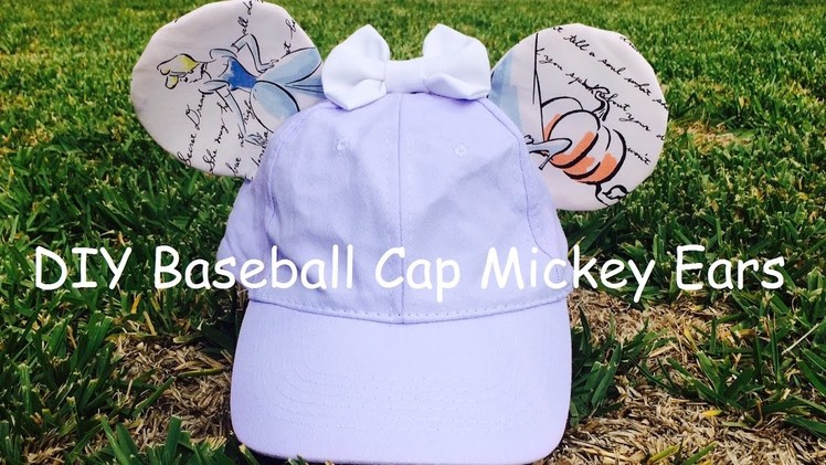 DIY Baseball Cap Mickey Ears