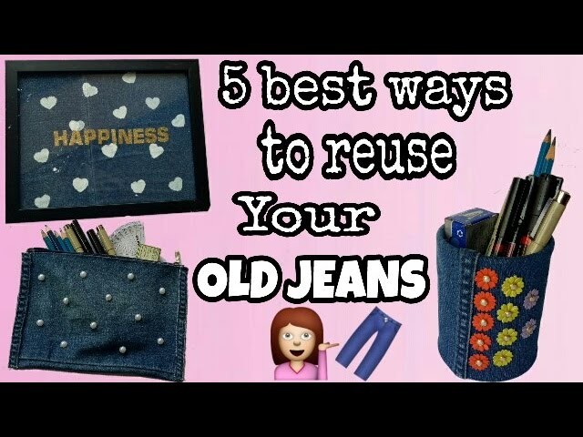 DIY || Best Ways to reuse Your Old unused Jeans or Denims???? || Ways to Upcycle Old Jeans