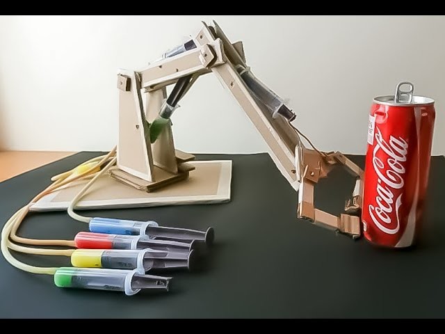 DIY Cardboard Hydraulic Arm