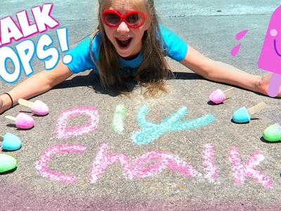 DIY CHALK POPS! Make Sidewalk Chalk Popsicles!