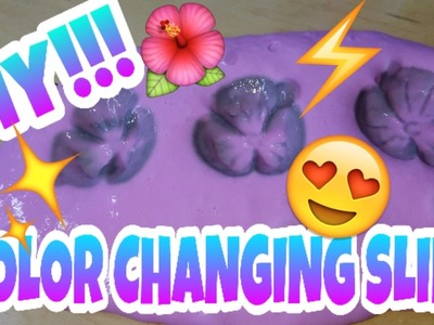 DIY COLOR CHANGING SLIME~THERMOCHROMIC TEMPERATURE SENSITIVE SLIME~SO COOL!!!