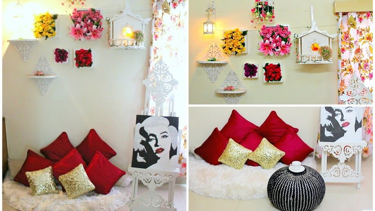 DIY floral wall decor I Spring home decor