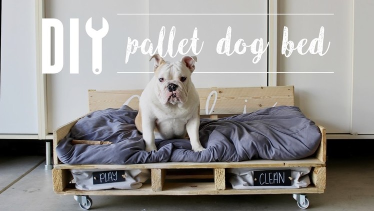 DIY Pallet Dog Bed. Home Depot