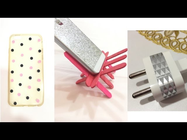 DIY PHONE ACCESSORIES I (Phone Case, Holder, Charger) I The Quirky & Chirpy