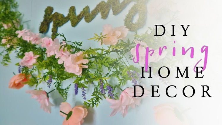 DIY Plant Wall Art  | DIY Spring Room Decor
