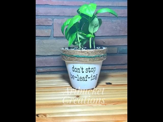 DIY- PUNNY POTS- Painted Pots With Funny Designs-CraftingWhileAdulting.Com
