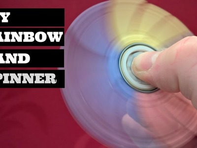 DIY Rainbow Hand Spinner Fidget Spinner mod 21 | DIY Rainbow Fidget Spinner Easy To Make