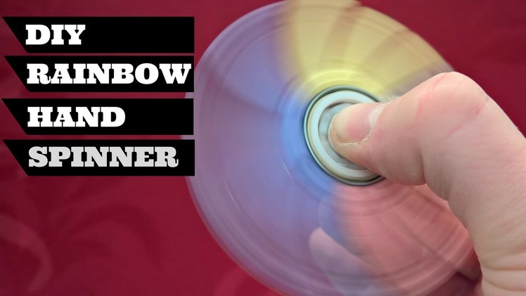 DIY Rainbow Hand Spinner Fidget Spinner mod 21 | DIY Rainbow Fidget Spinner Easy To Make