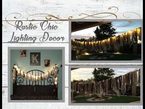 DIY Rustic Country Lighting Decor. .