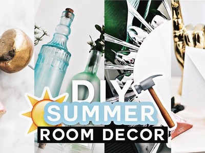 DIY Summer Room Decor (Tumblr Inspired) 2017 - Minimal & COLORFUL - Imdrewscott