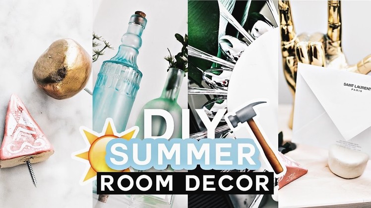 DIY Summer Room Decor (Tumblr Inspired) 2017 - Minimal & COLORFUL - Imdrewscott