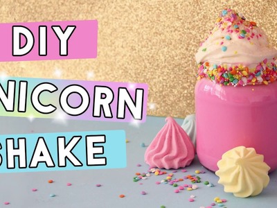 DIY Unicorn Rainbow Milkshake - How to Make a Rainbow Unicorn Milkshake