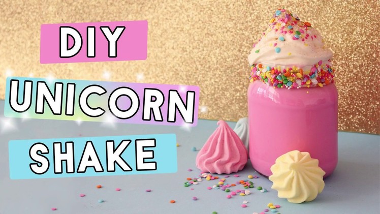 DIY Unicorn Rainbow Milkshake - How to Make a Rainbow Unicorn Milkshake