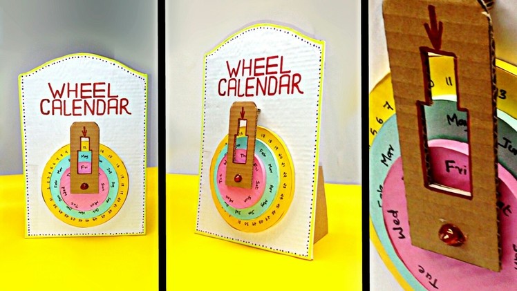 DIY Wheel Calendar From Cardboard