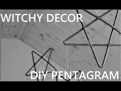 DIY- Witchy - Goth - Decor. Pentagram out of Drinking Straws