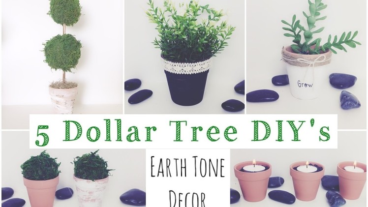 Dollar Tree DIY's | 5 Earth Tone Decor Ideas
