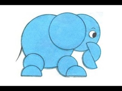 Elephant - Paper art, cutting animals, cute!