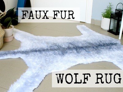 Faux Wolf Fur Rug DIY | DanDIY