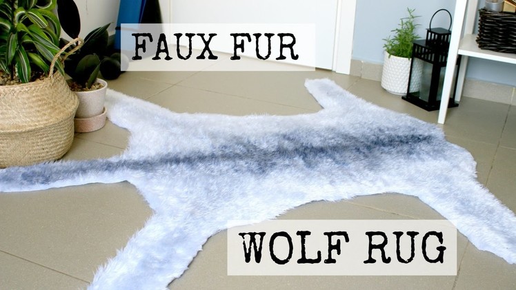 Faux Wolf Fur Rug DIY | DanDIY