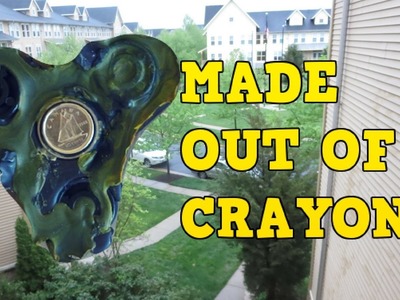 Fidget Spinner made out of Crayons!-DIY