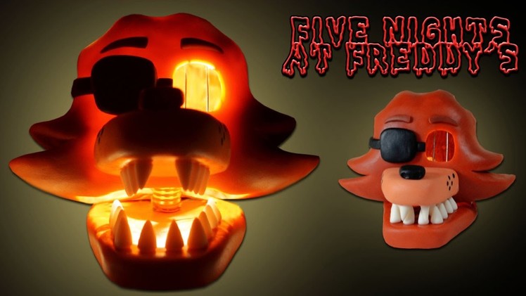 FOXY Bad Ending Mask Lamp TUTORIAL ➤ FNAF 3 ★ Porcelana fria. Polymer clay ✔ Giovy's Hobby