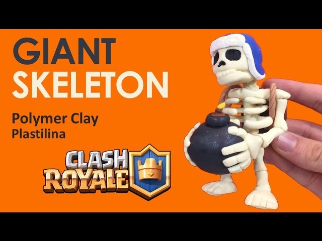 GIANT SKELETON (Clash Royale) - Polymer Clay Tutorial