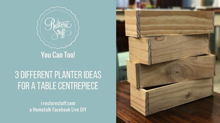 Hometalk Live DIY - 3 Table Centerpiece Planter Ideas