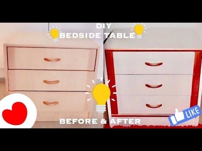 How To Make a Bedside table. Nightstand DIY | easy simple bedroom decor idea hacks | PART - 1