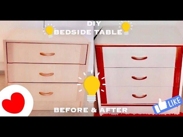 How To Make a Bedside table. Nightstand DIY | easy simple bedroom decor idea hacks | PART - 1