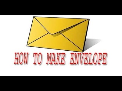 How to make envelope for letter and cards|envelope with paper|at home|origami