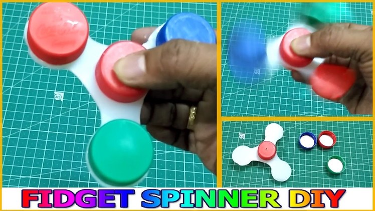 How To Make Fidget Spinner Without Ball Bearings for FREE