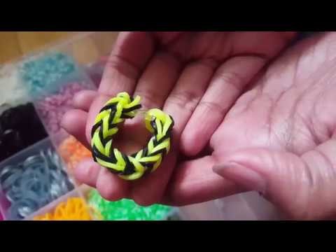 HOW TO MAKE RAINBOW LOOM RING FOR BEGINNERS! EASY!