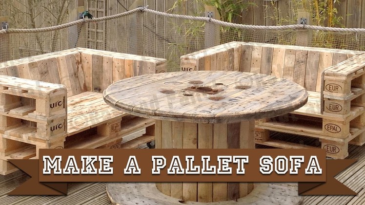 Make a Simple DIY Pallet Sofa Chair from Recycled Wood using this Easy How-to Video and Basic Tools