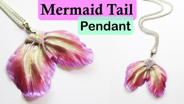 Mermaid Tail Pendant - Polymer Clay Tutorial || Maive Ferrando