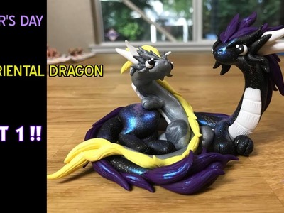 Mother's Day Oriental Dragon and Baby Luna || Polymer Clay Dragon PART 1 !!