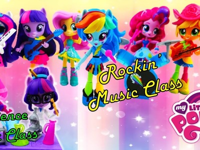 My Little Pony Sci-Twi Twilight Sparkle Science Star Class and Rainbow Dash Rockn' Music Class