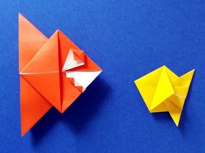 Origami Piranha Tutorial - A Paper Fish with a Fish-Eating Grin!