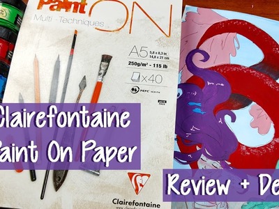 PAINT ON PAPER ~ Review + Demo ~ Kaatydid Art