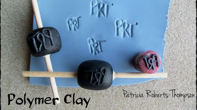 Polymer Clay Initial Stamps
