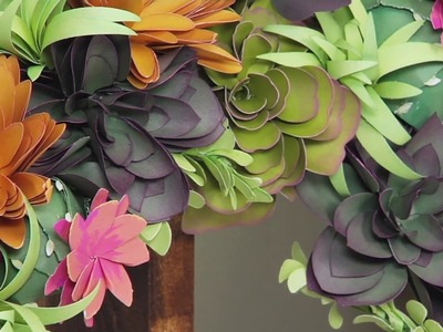 Sizzix DIY Kit: Succulent Wreath with Katelyn Lizardi