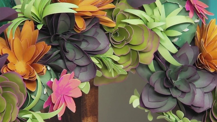 Sizzix DIY Kit: Succulent Wreath with Katelyn Lizardi