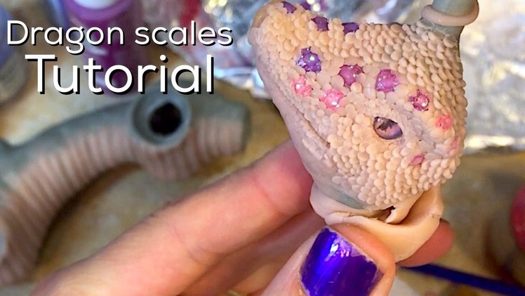 Tutorial: How to make dragon or mermaid scales with polymer clay