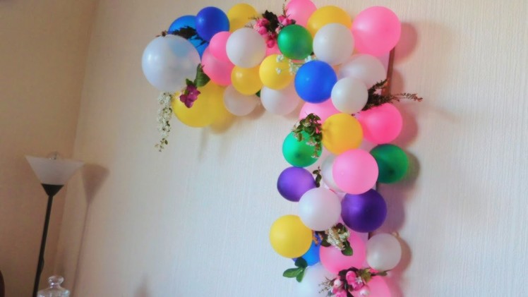 Wedding anniversary diy home decor (part 2). Balloon arch