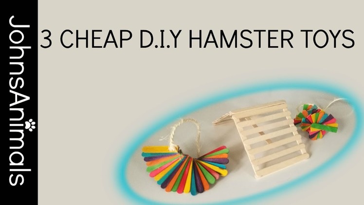 3 CHEAP D.I.Y Hamster Toys | Popsicle Stick DIY