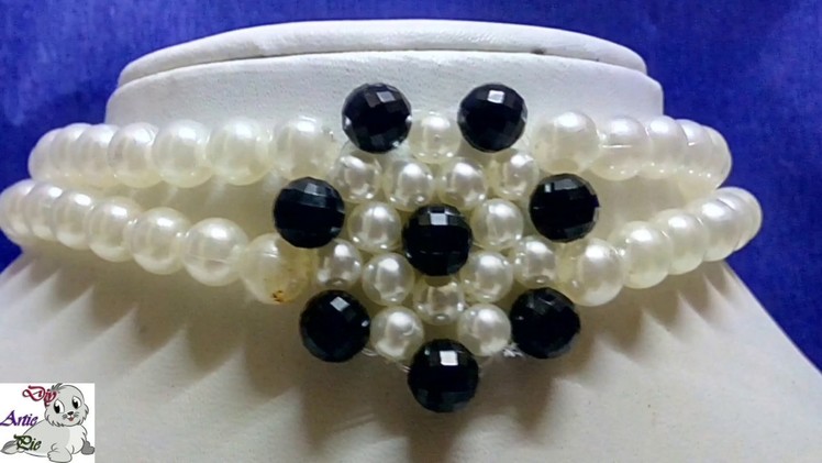 #30 How to make Pearl Beaded Choker || Diy || Jewellery Making