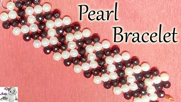 #33 How to Make Pearl Beaded Bracelet || Diy || Jewellery Making