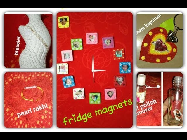 5 easy diy  crafts (fridge magnets & many more)for kids.adults????????. viewer's choise #2