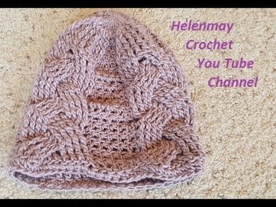 Adult Crochet Braided Cable Hat Part 1 of 4 DIY Video Tutorial