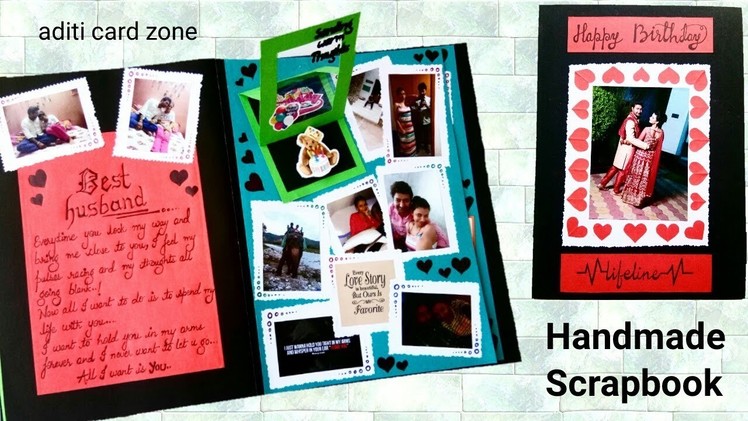 Birthday scrapbook for husband | Birthday scrapbook for boyfriend | Diy scrapbook |